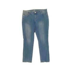 New York & Company Skinny Women's size 14P Medium Wash Blue Denim Jeans